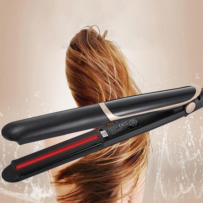 Ceramic Straightening and Curling Set‑ Dual Function with Multi‑Temperature Control‑ Anti‑Frizz and Damage Repair.