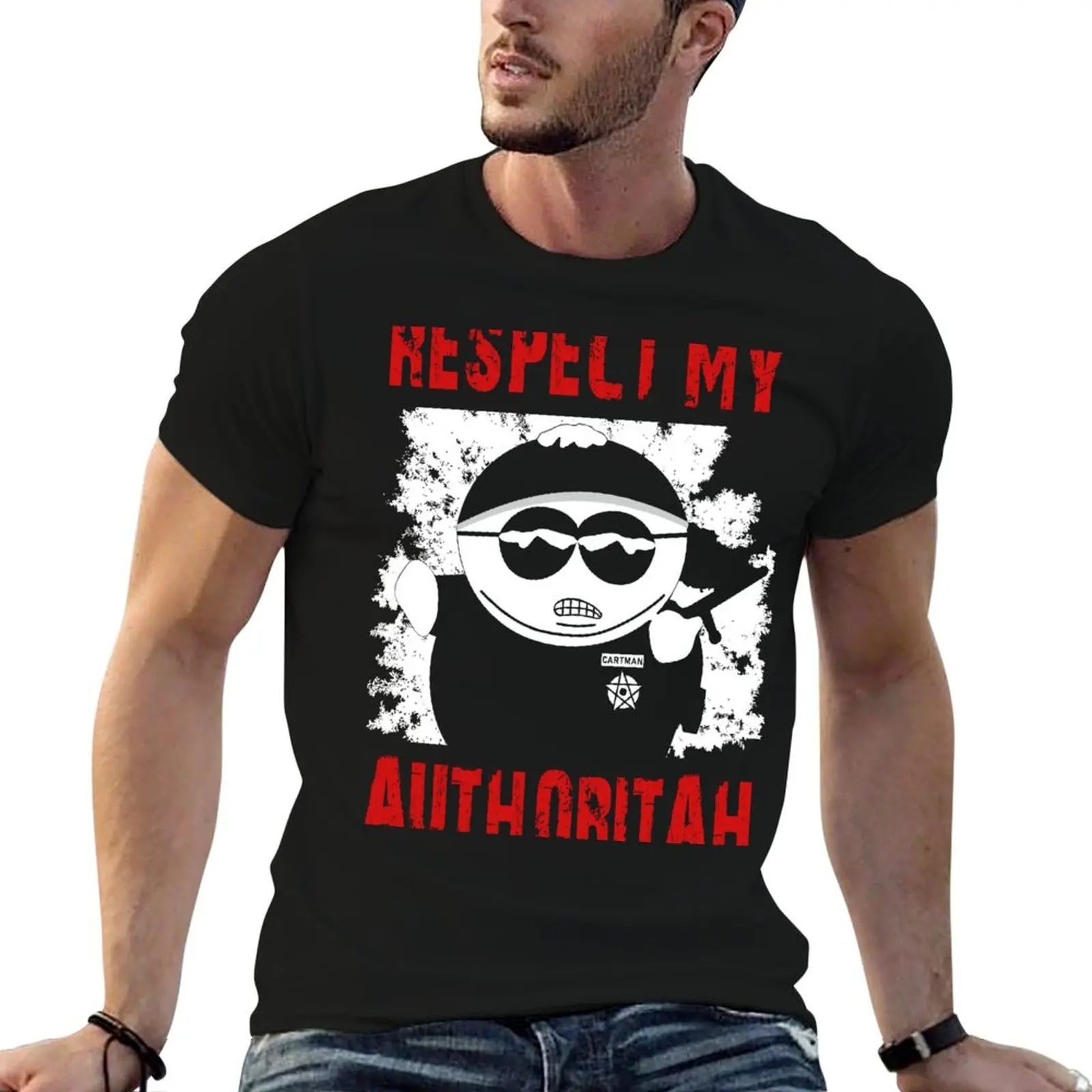 

Respect My Authoritah T-Shirt t shirts cotton 100% t shirt men 100% cotton luxury brand man tshirt T-shirt