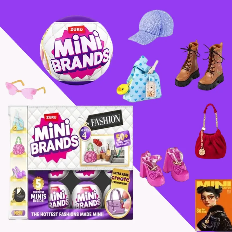 Zuru Mini Brand Series Sphere - Sammlerstück mit Mini-Modetasche, Schuhen und Accessoires Kollektion Blind Box Spielzeug