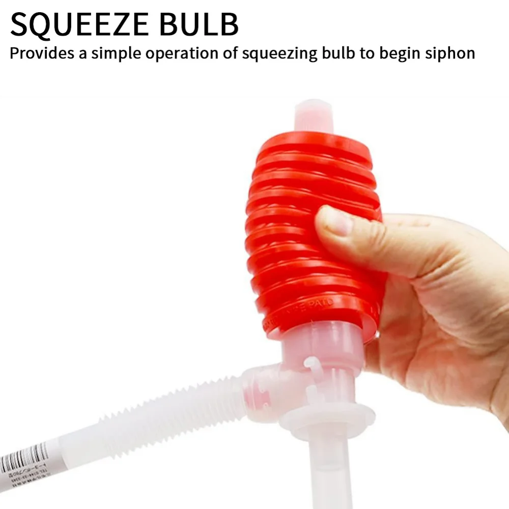 Manual Siphon Suction Water Chemical Liquid Pump Car Truck Fuel Oil Gasoline Diesel Transfer Sucker Hand Pump Car Tool