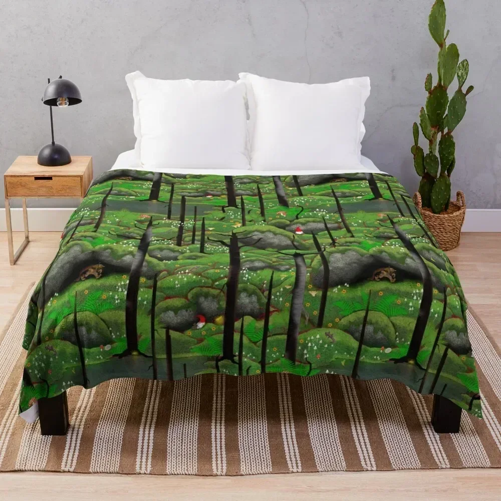 

Forest Magic: after the fire Throw Blanket Warm Baby Luxury Designer Summer Blankets