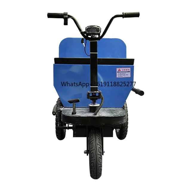 Triciclo elétrico diesel Handheld, transporte da carga da construção, preço personalizado, grande, 130*70*107cm, 8-10km