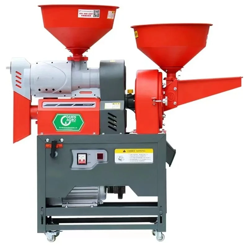 New Style Automatic Mini Combine Rice Mill Crush the Grain and Coarsely Crush the Corn to Make Feed Assemble Yourself