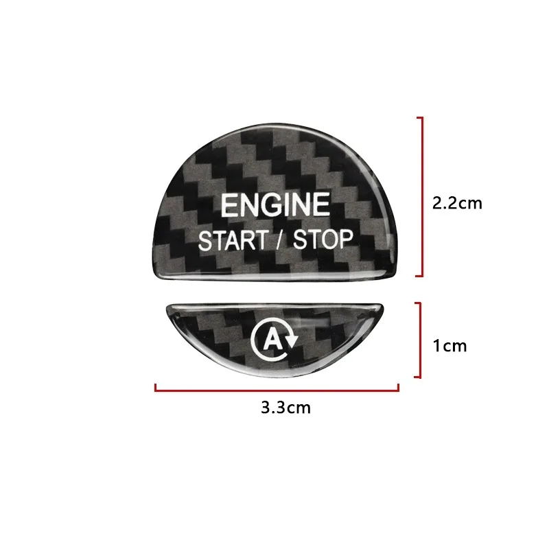 

Carbon Fiber Engine Start and Stop Buttons Sticker Interior Modification For Mercedes Benz C GLC E S Class W206 X254 W214 W223