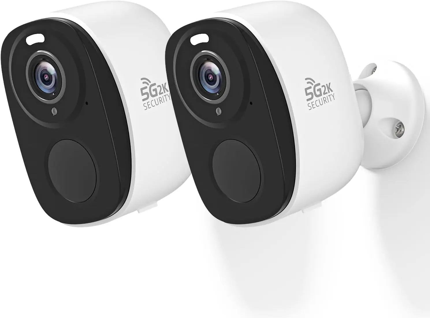 

Комплект из 2 уличных беспроводных камер видеонаблюдения, 2K, 5G/2,4 ГГц, питание от батареи, обнаружение движения AI, цветное ночное видение, двустороннее