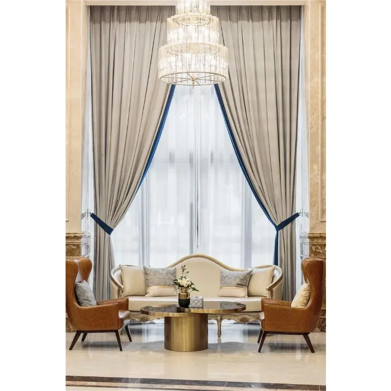 Luxury Custom Curtains for Living Room Bedroom Finished Window Drapes Blackout Thermal Insulated Home Decor
