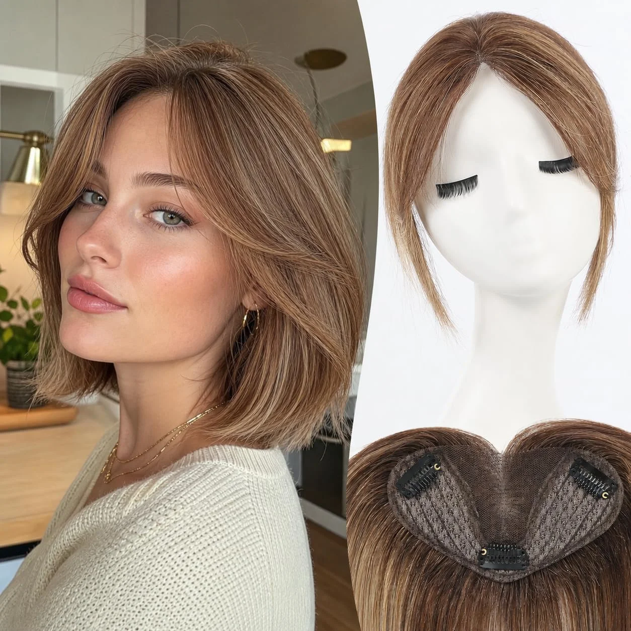topper-per-capelli-in-100-capelli-umani-veri-8-pollici-colore-marrone-balayage-con-riflessi-frangia-a-tendina-base-svizzera-5-x3-silkhug-con-3-clip-antiscivolo