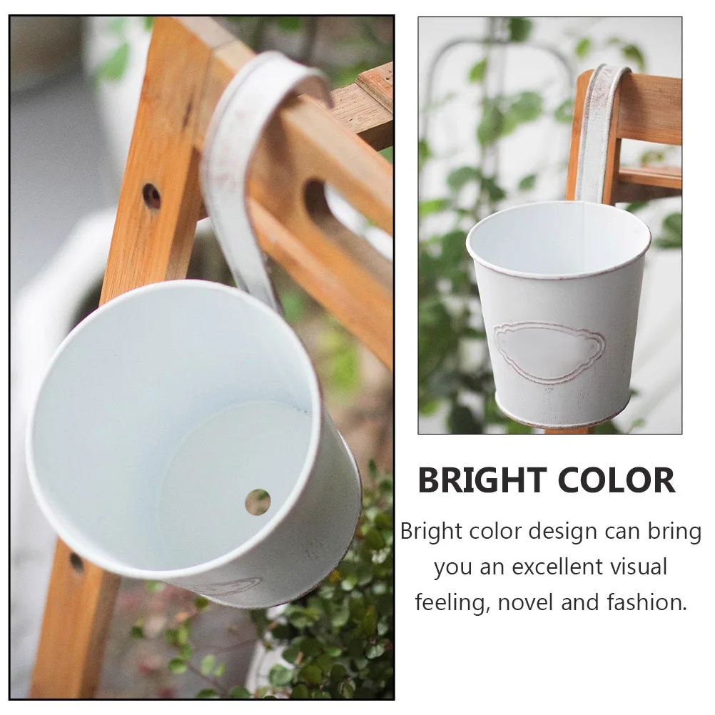 

1pcs Retro Iron Bucket Decorative Flower Pot For Home Office Garden Vintage Style Succulent Planter Creative Container