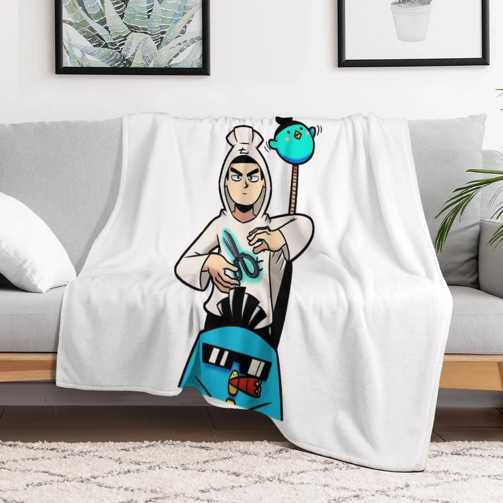 

scissor seven Throw Blanket wednesday bed plaid Sleeping Bag Tourist Blankets