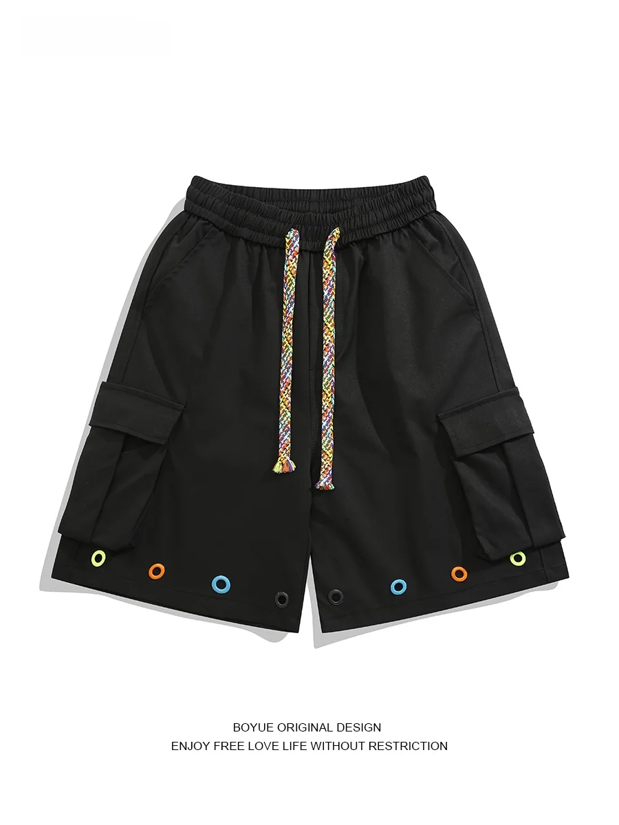 

Boyue Summer Woven Dstring Workwear Five-Quarter orts Spor Casual Trendy Brand Lightweight Men Women orts