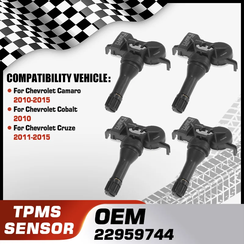 

Car For Chevrolet Camaro 2010-2015 Chevrolet Cobalt 2010 Chevrolet Cruze 2011-2015 TPMS Tire Pressure Monitor Sensor 22959744