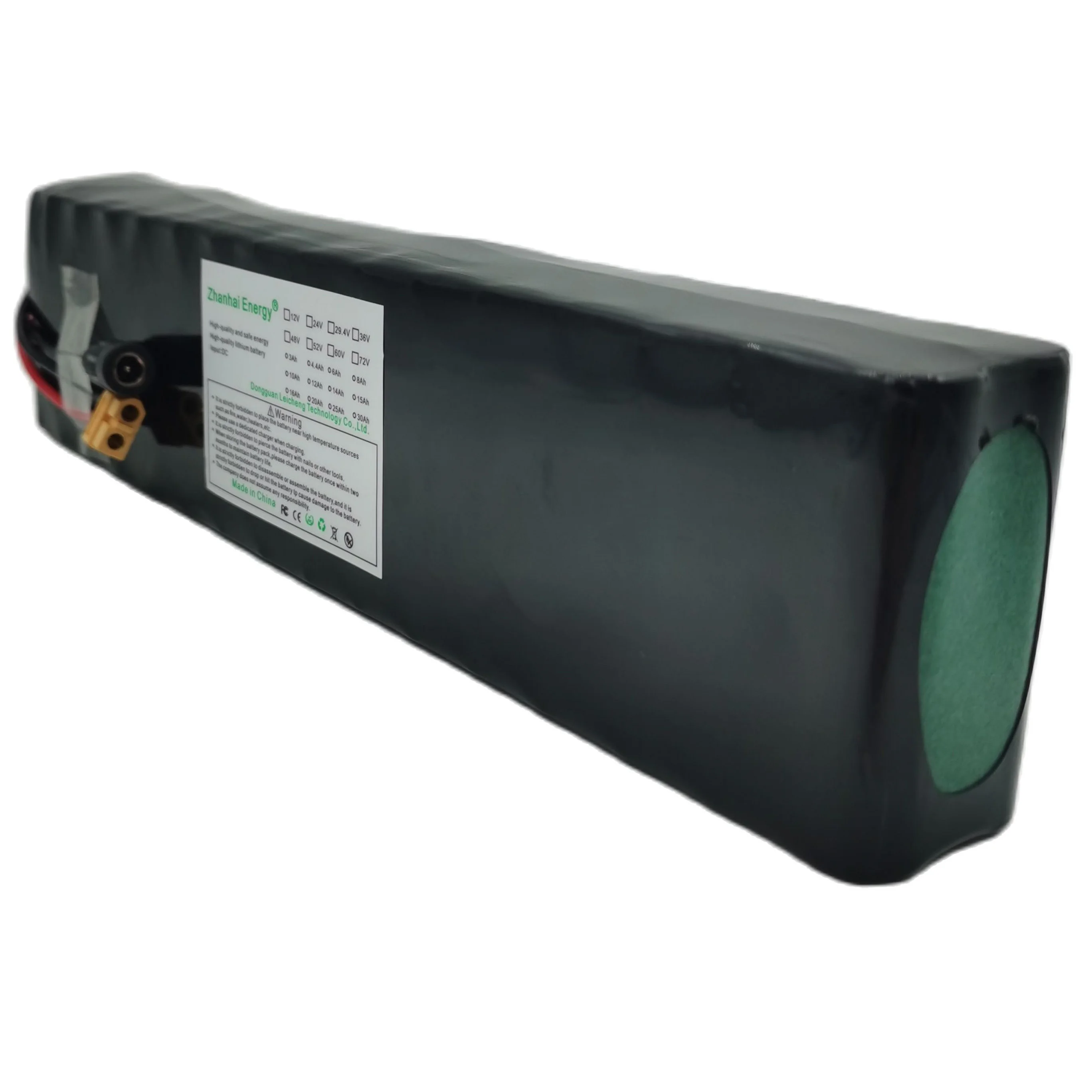 36 فولت 8Ah 10Ah بطارية ليثيوم أيون قابلة للشحن 10 ثانية 3P للدراجات البخارية الكهربائية أقل من 500 واط جديد قابل للتخصيص XT60 Plug