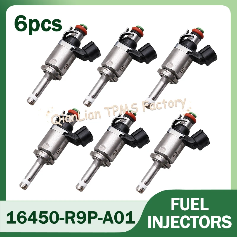 

6pcs 16450-R9P-A01 16010-R9P-305 Fuel Injectors For Acura RLX MDX TLX RLX