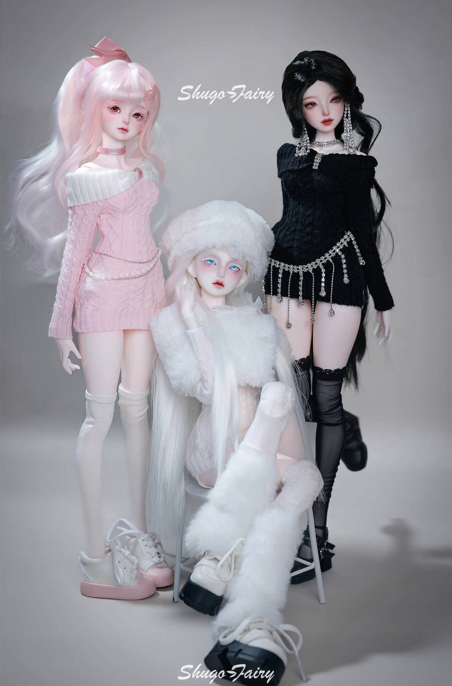 Seekly C 1/4 BJD Full Set City Belle Rich Lady Style Articulated Charming Resin Ball-Jointed Doll ShugaFairy Gift Collection