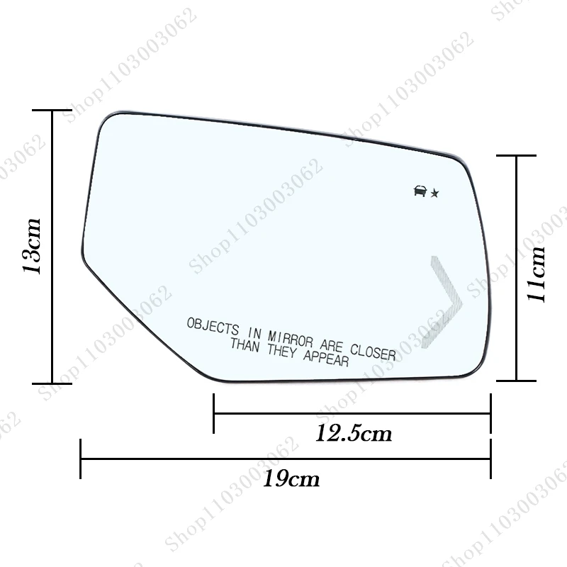 Szkło lusterka bocznego wstecznego z podgrzewaniem BSM do Chevrolet Chevy Tahoe Suburban GMC Yukon XL 2015 2016-2020 22753635