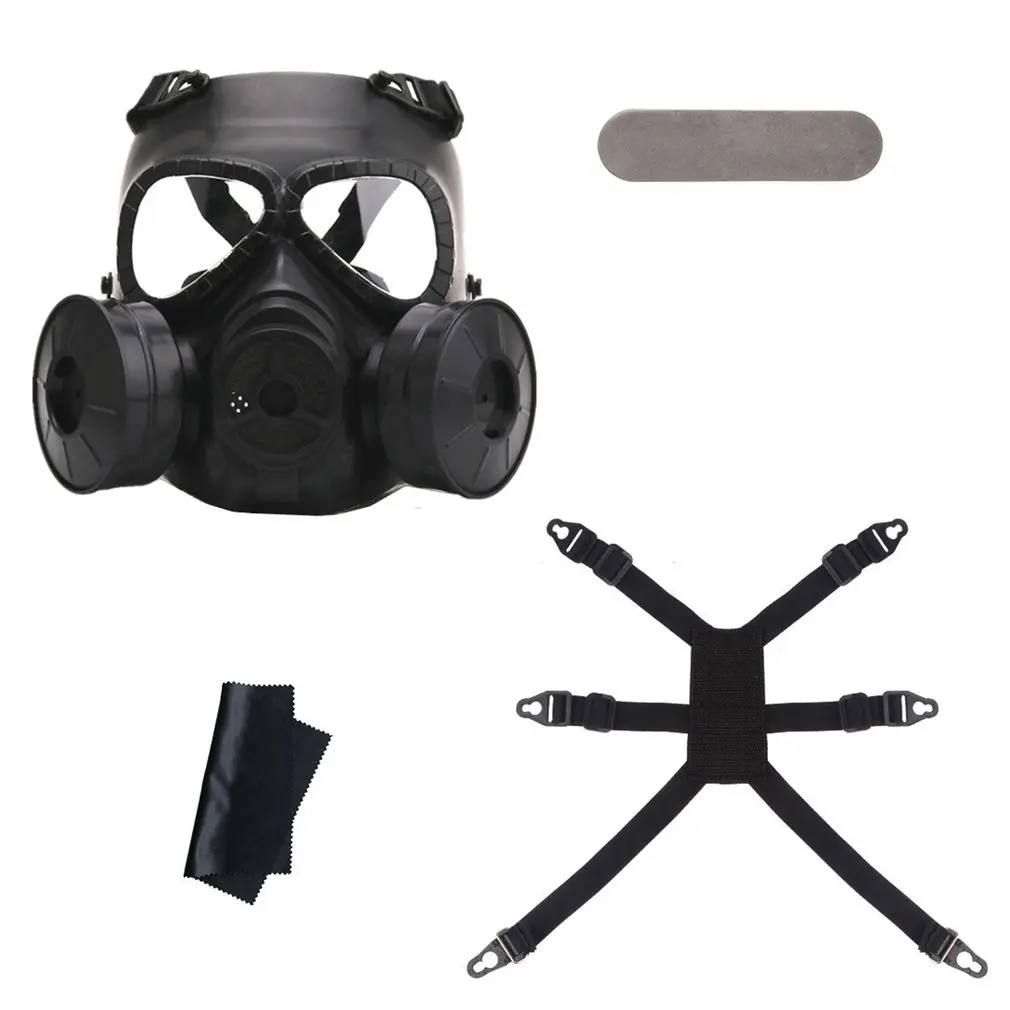 หน้ากากป้องกันแก๊สพิษหน้ากากช่วยหายใจอุปกรณ์ประกอบการแสดงบนเวทีอย่างสร้างสรรค์สำหรับ CS อุปกรณ์ภาคสนามคอสเพลย์ความชั่วร้ายฮาโลวีน
