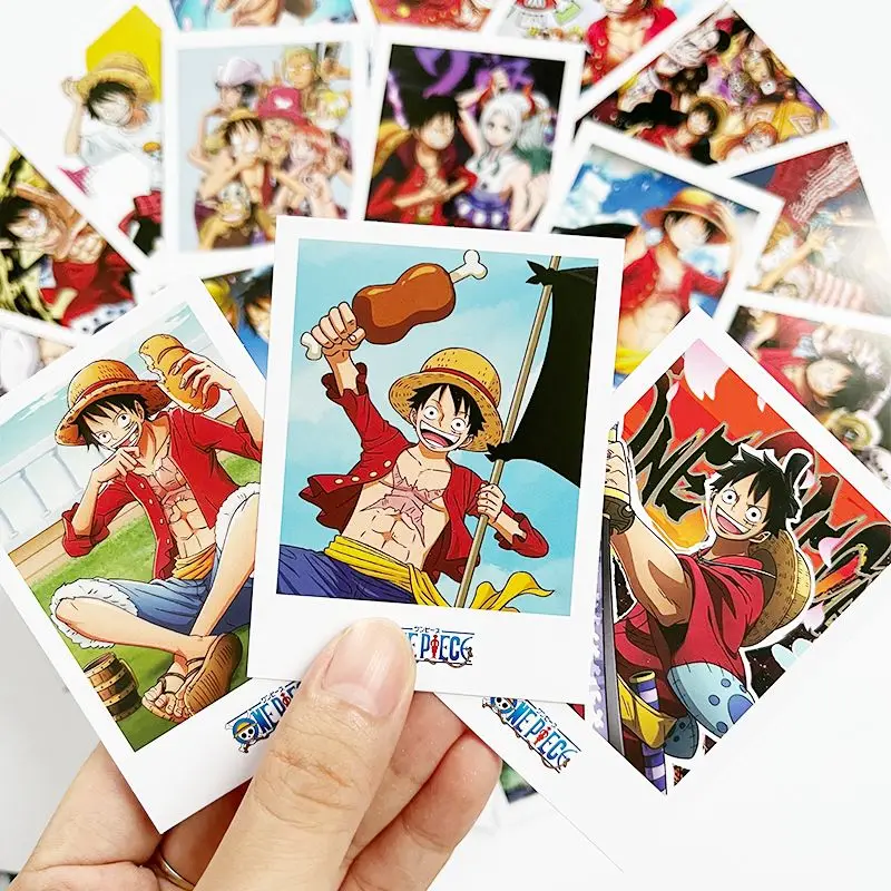 One Piece Monkey D. Luffy Sanji Nami Cartoon Niedliche Postkarte Kreative Hochwertige Begrüßungskarte für Studenten 40er-Pack – Detail 2