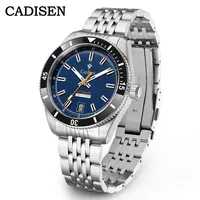 CADISEN WatchFor Men Men's Watches Mechanical Wristwatch Automatic Watch Men Japan NH35A Ceramic Bezel 10Bar Waterproof Clock