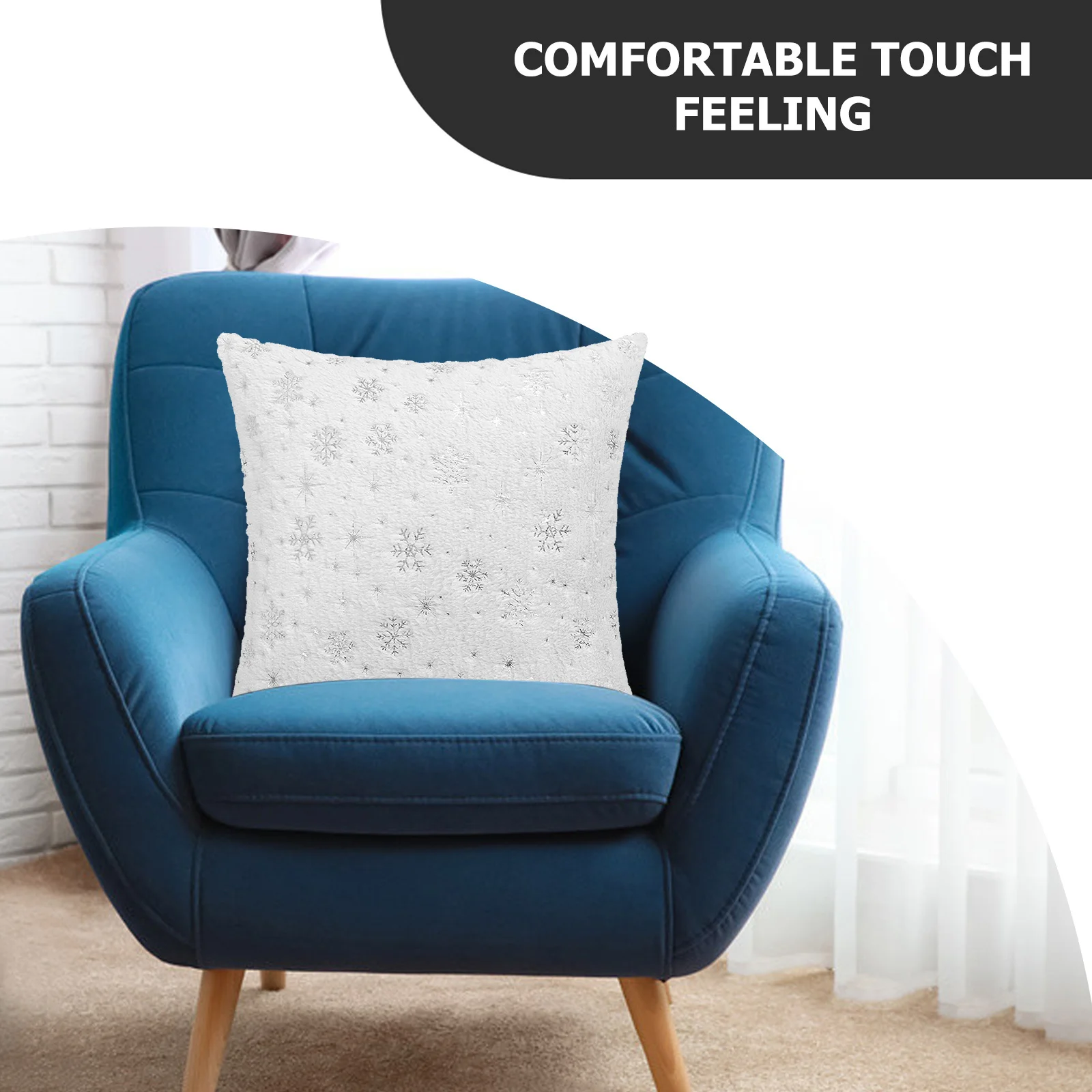 

2 Pcs Shaped Decorative Pillow Covers Glitter Pillowcase Car Pillows White Cases