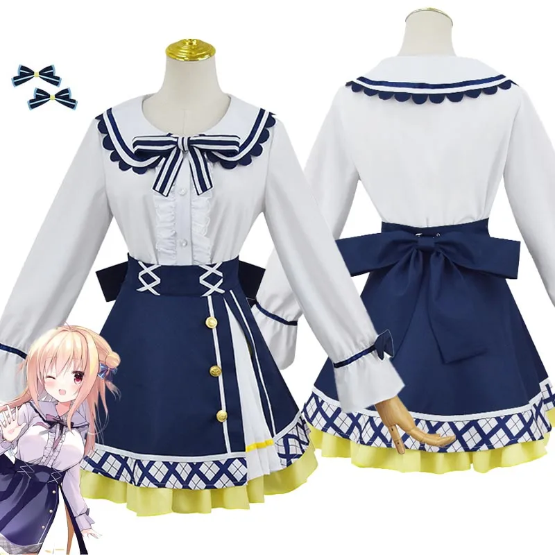 

Game Hamidashi Creative Izumi Hiyori Cosplay Costume Wig Lovely Shirt Skirt JK Sailor Uniform Halloween Carnival Suit for Girls