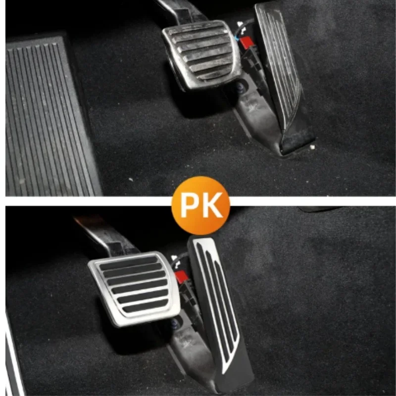 LHD Pedals Gas Accelerator Brake Pedal Cover For Alfa Romeo Giulia Stelvio 2016-2023 Footrest Plate Clutch Pads Car Styling
