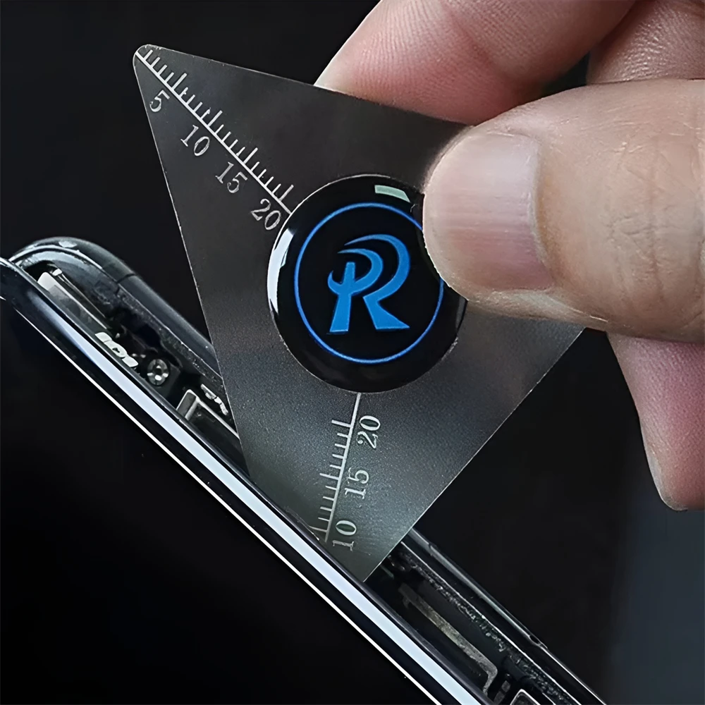 Tarjeta de extracción de palanca de barra de palanca de acero inoxidable, Flexible, ultrafina, 5 piezas, 0,1mm, adecuada para herramientas de reparación de teléfonos móviles