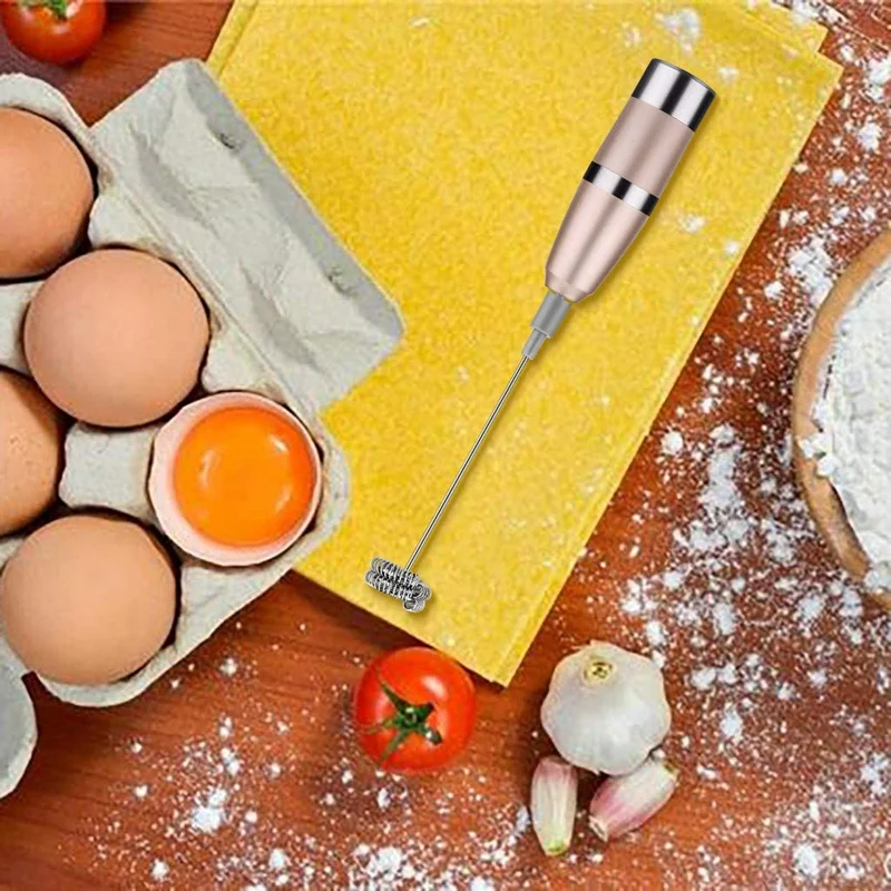 Batidor de leche en espiral, mezclador de bebidas de acero inoxidable duradero con doble resorte, mejores ofertas