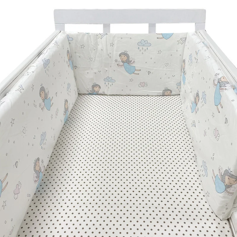 Baby Kindergarten Nordic Sterne Design Baby Bett Verdicken Stoßstange einteiliges Krippe Um Kissen Kinderbett Schutz Kissen Neugeborene Zimmer decor