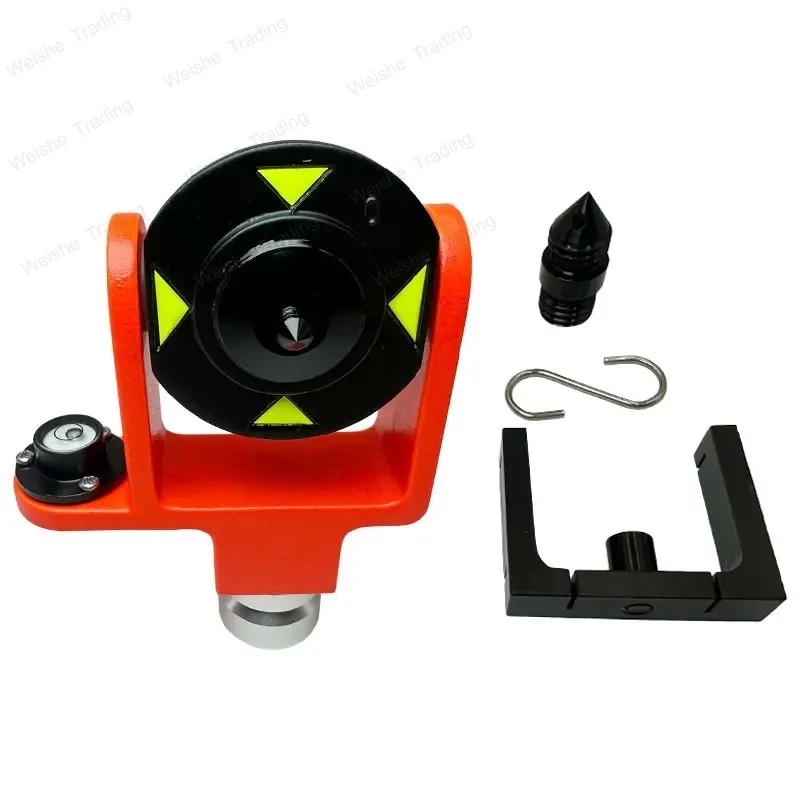 

Side Mounted Bubble Vial Design 102 Mini Prism System 0/-30mm Matel For Total Station Surveying