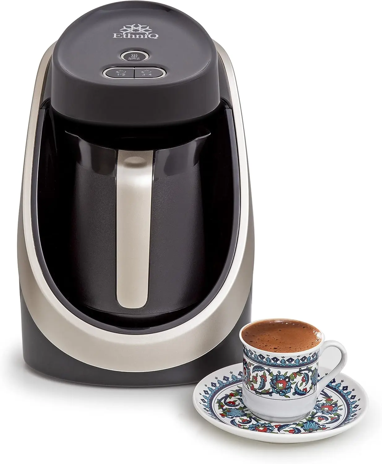 

Electric Turkish Coffee Maker - 4 Cup Capacity, Cook-Sense Tech, BPA-Free for Authentic Brew