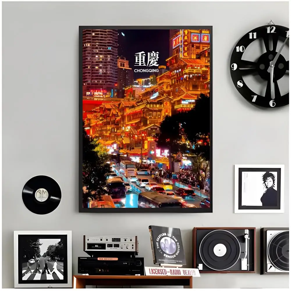 city travel wall print ChongQing Poster Modern Wall Art Home Decor Living Room Decorative Print Unframed