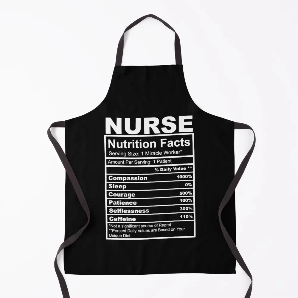 

Nurse Nutrition Facts, Nurse Gifts, Cute Gift For Nurse Apron household woman Kitchen Front kitchen jacket woman Apron