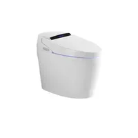 Smart toilet multi-function siphon fully automatic clamshell flushing seat heating voice control toilet