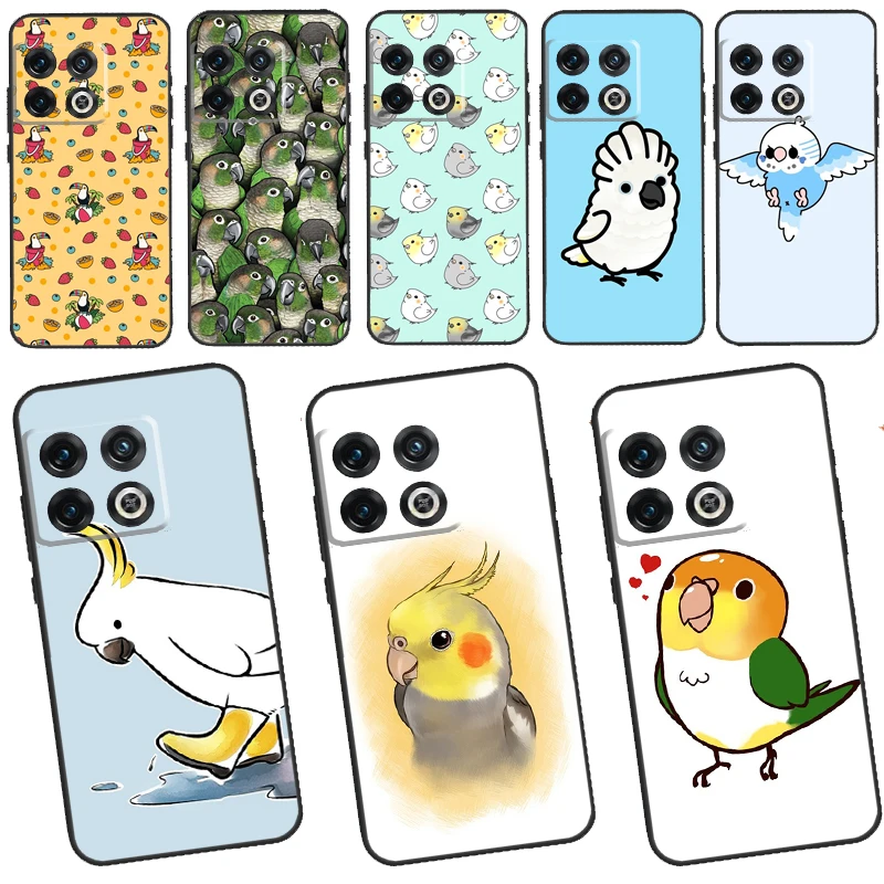 parrot bird Case For OnePlus Ace 8T 9R 9RT 10T 8 9 11 10 Pro Cover For OnePlus Nord 2 2T N10 N20 N100 CE