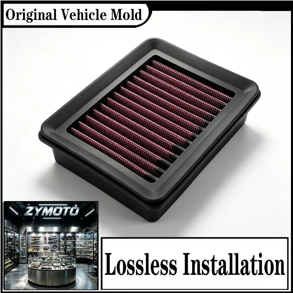 For Triumph Bonneville T100 T120 Street Twin/Cup Scrambler 900 Thruxton 2016-2025 High-Flow Air Filter TB-9016 Washable Cotton