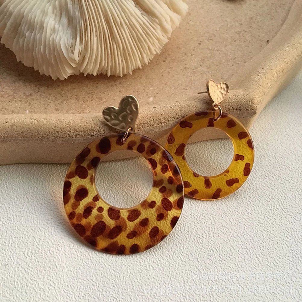 

16pcs Geometric Leopard Frame Accessories Translucent Resin Pendant Drop DIY Jewelry Making Necklace Bracelet Earrings Craft