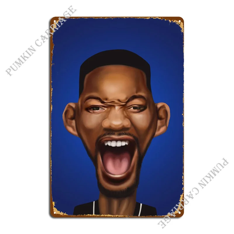 Will Smith Metal Plaque Party Party Plates Designing Wall Plaque Tin Sign Poster