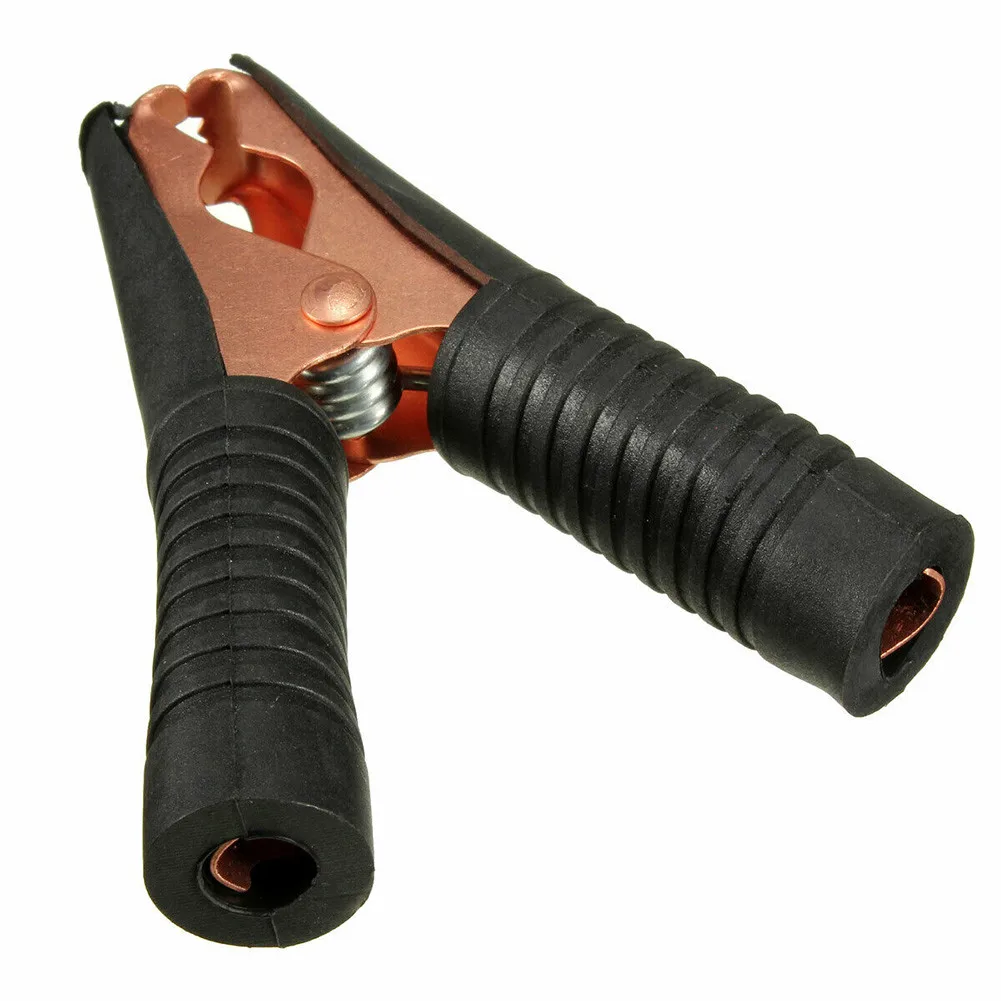 2pcs 100A Crocodile Clip Test Clamps for Automotive Electrical Testing and Connections with Insulated PVC Shell