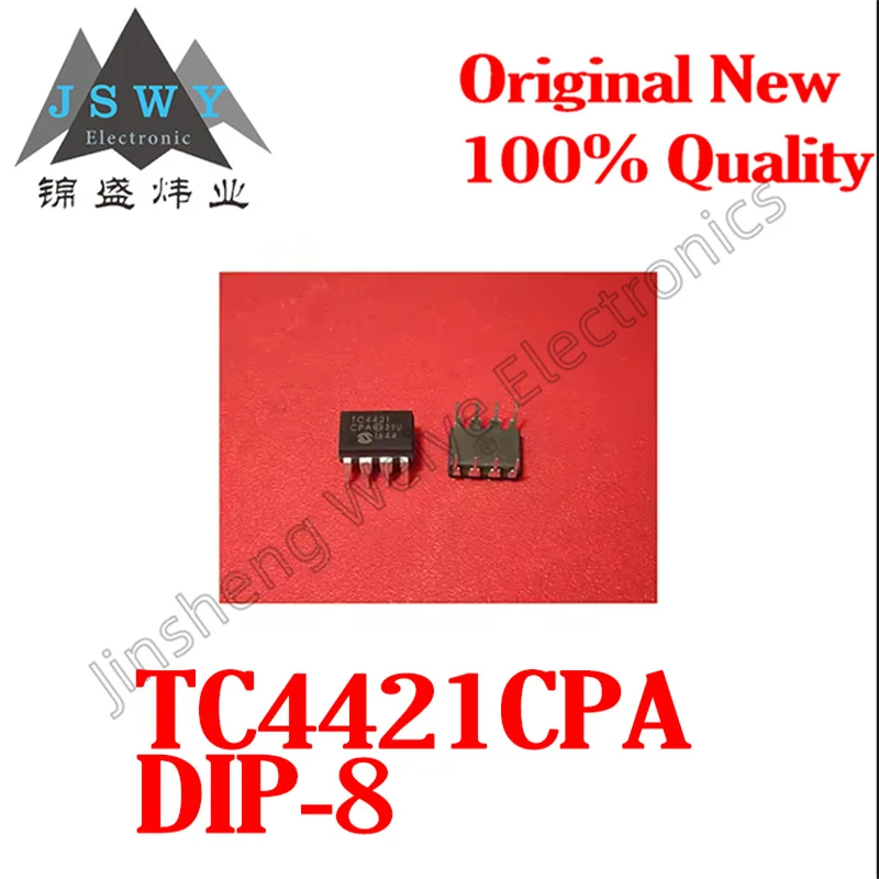 

(10/50pcs) 100% New TC4421CPA TC4421 DIP-8 High-Speed ​​MOSFET Driver, In Stock, Original Chipset