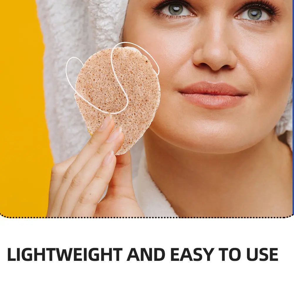 3Pcs Thickened Walnut Facial Sponge for Deep Cleansing Exfoliating Face Wash Pad Smooths Skin Reduces Pores Reusable Cleansing