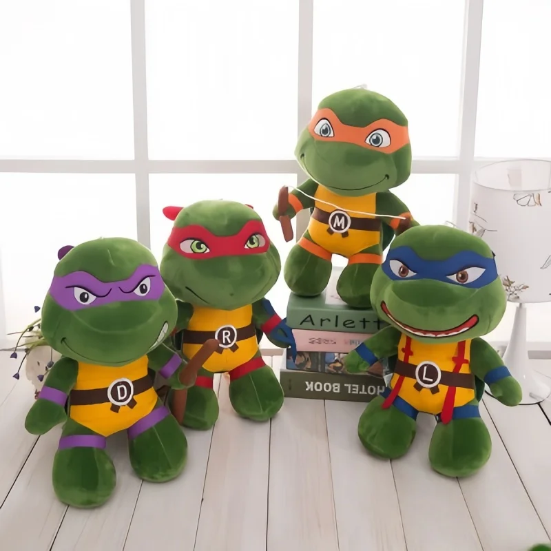 

In Stock 25/35cm Plush Toy Raphael Mikey Leonardo Turtles Adorable Fluffy Softed Pillow Toy Desk Decor Holiday Friend Present