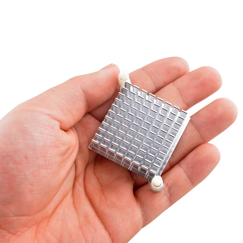 Aluminium Heatsink untuk PC North/South Bridge & Pendingin CPU 60Mm Jarak Lubang 40Mm Solusi Pendingin Chipset Pemasangan