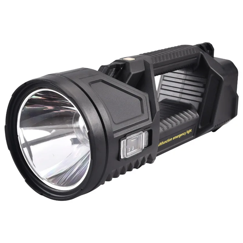 Flashlight Strong Light Solar Rechargeable Flashlight Super Bright Outdoor Long-range Searchlight