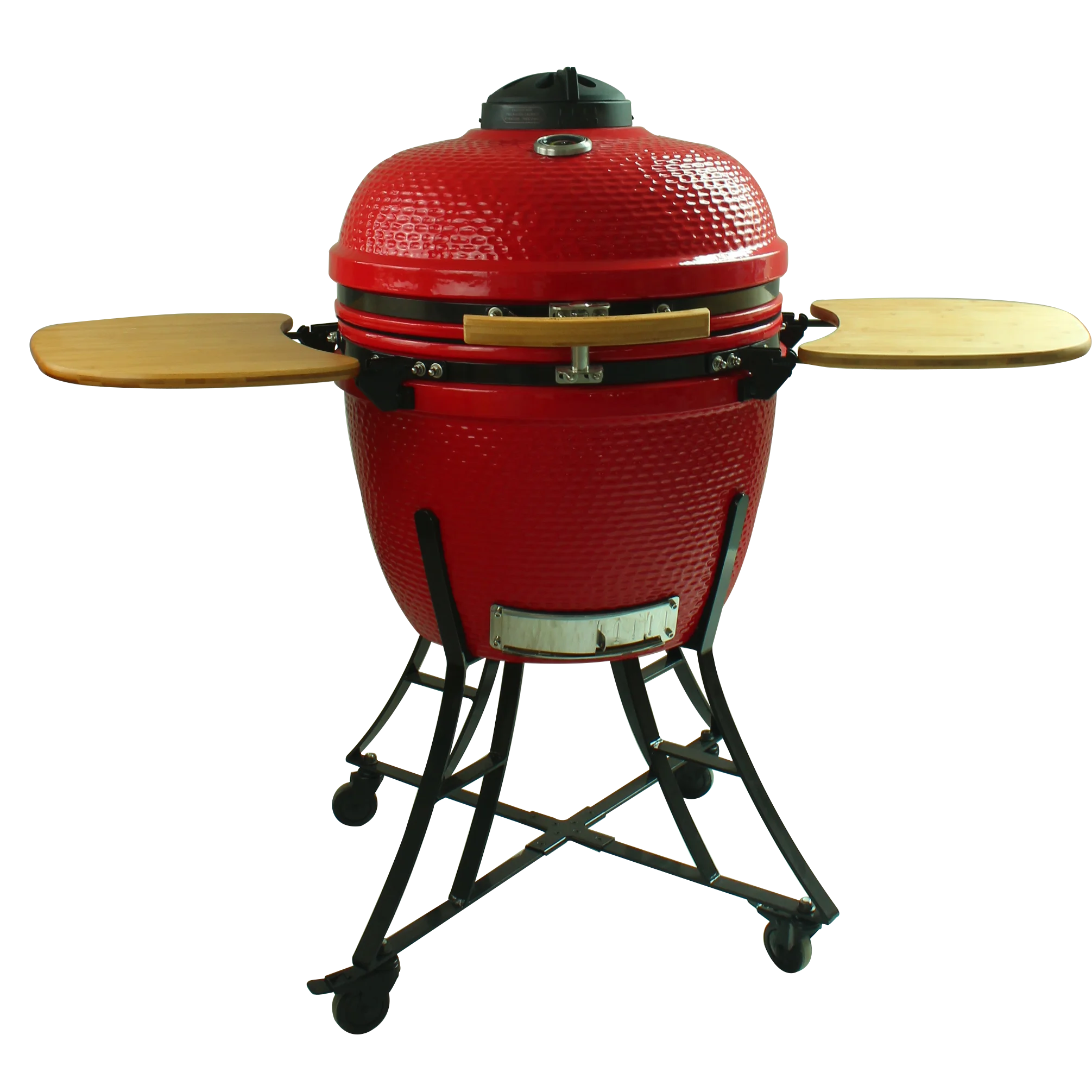 AUPLEX 24 Inch Ceramic Kamado Barbeque Grill Carbon Clay  Smokeless Party Low Slow Searing Hot Flame Control Middle Size Outdoor