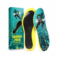 Plantillas de Fibra de Carbono con Soporte de Arco para Baloncesto, Plantillas Elásticas de Alto Rebote con Fuerte Soporte