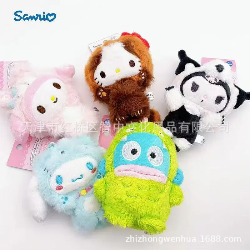 

Милый плюшевый брелок-подвеска Hello Kitty и My Melody в виде головы животного, лимитированная серия, подарок для фанатов
