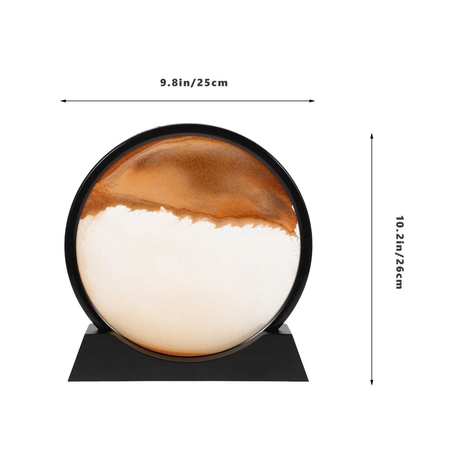 3d Moving Decor Quicksand Abs แบบไดนามิกโต๊ะชั้นวางหนังสือภาพวาดทราย Study Room ของเล่นชายหาดนาฬิกาทราย