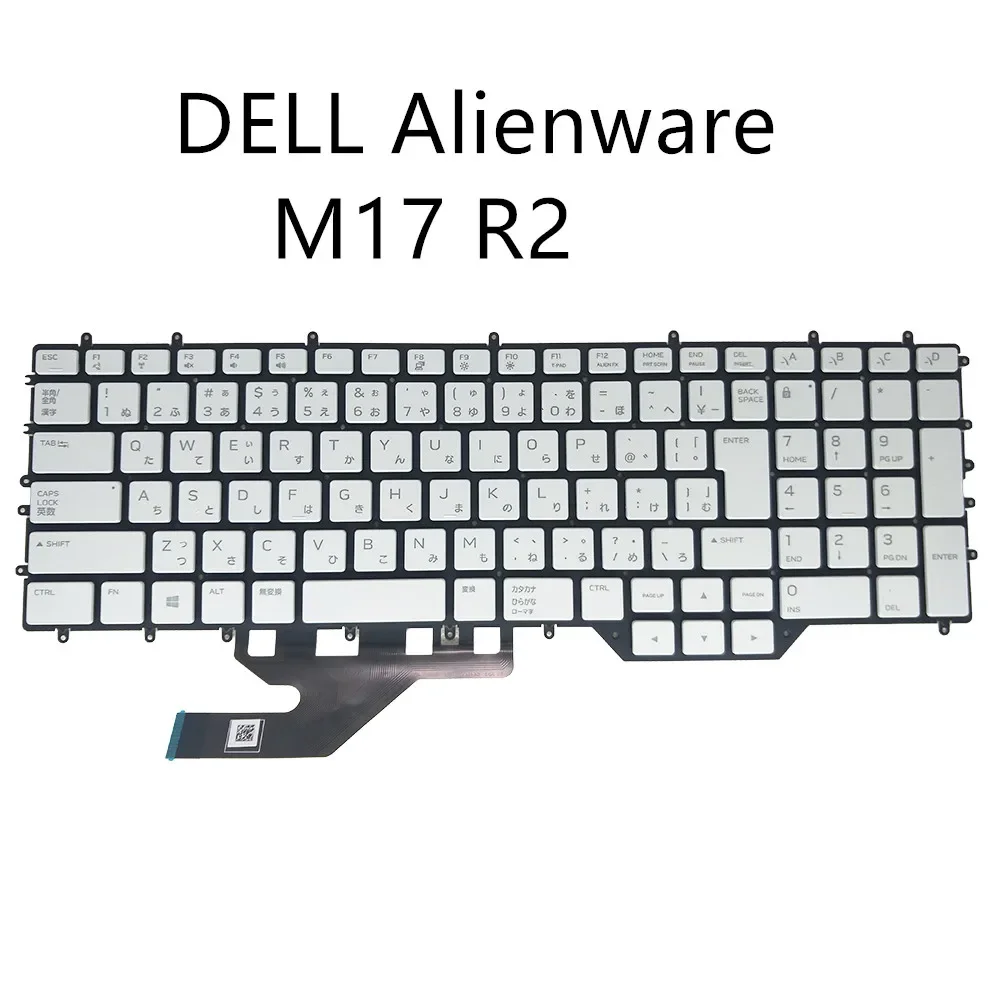 Japanese RGB Backlight Keyboard For Dell For Alienware M17 R2 R3 2019 0G7KD8 0JRFM9 JP Per-Key Colorful Backlit Laptop Keyboards