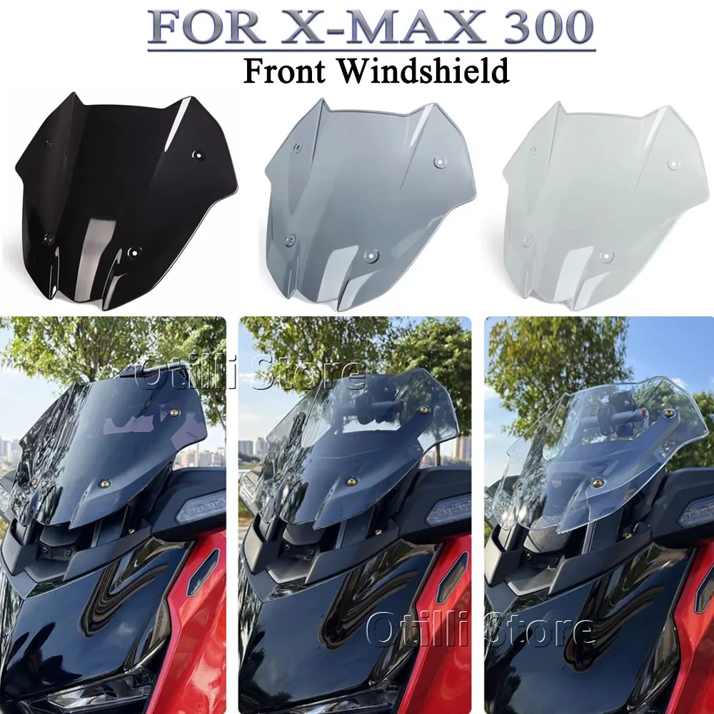 

New Motorcycle Sport Short Wind Deflector Windscreen Front Screen Windshield Fairing For YAMAHA XMAX300 X-MAX 300 Tech MAX 2025