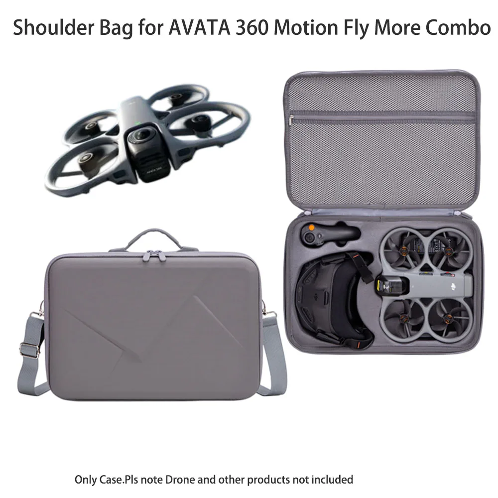 Storage Bag For DJI Avata 360 Carrying Case Motion Fly More Combo Handbag Travel Suitcase with Shoulder Strap For DJI Goggles N3